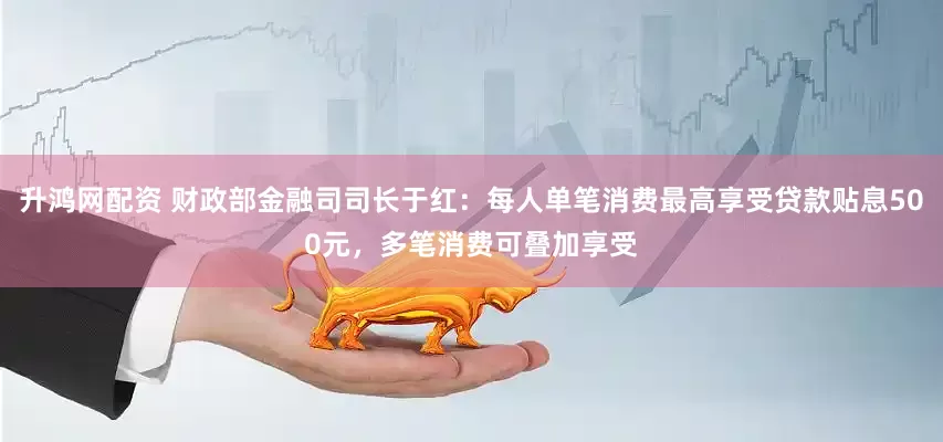 升鸿网配资 财政部金融司司长于红：每人单笔消费最高享受贷款贴息500元，多笔消费可叠加享受